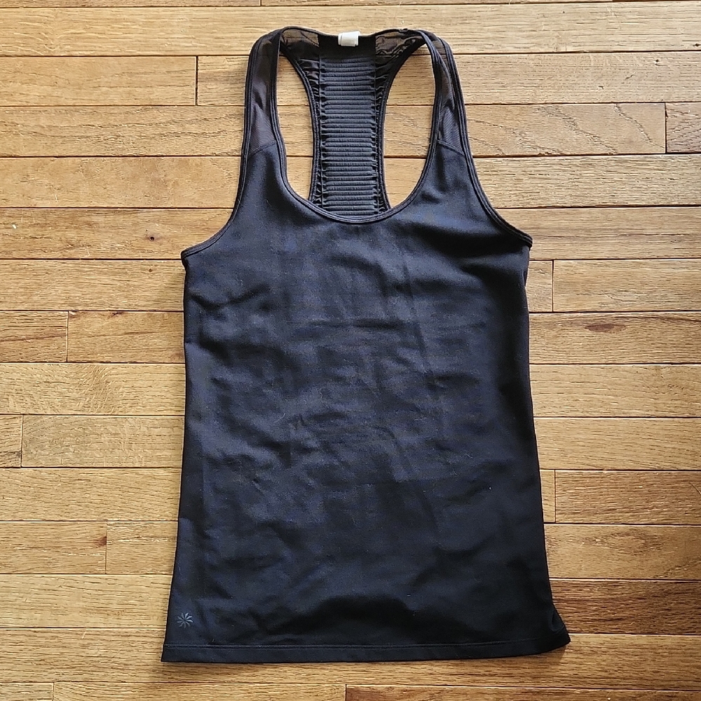 Athleta Black Fitted Sleeveless Tank Top